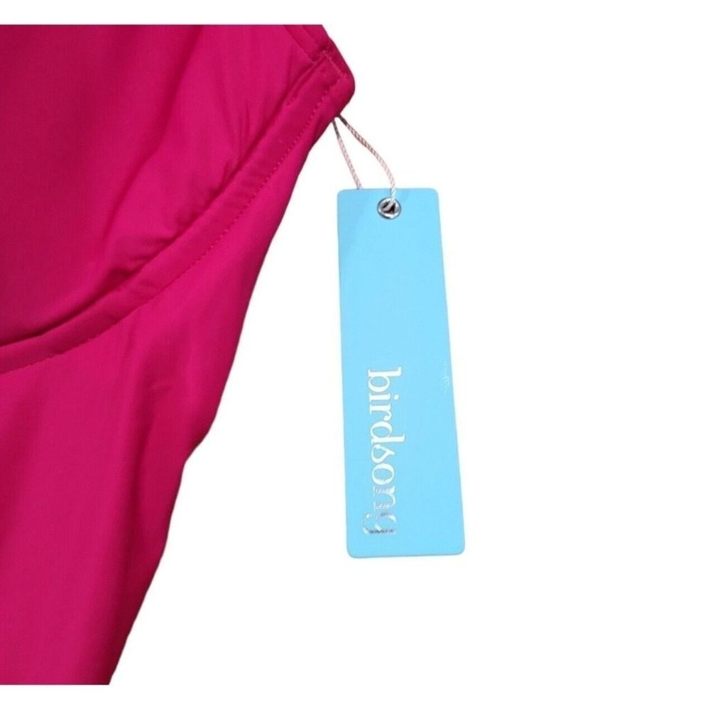 Birdsong Size 34DDD Bare Necessities Pink Underwire Wrap Tankini Swim Top Pink - Picture 9 of 11